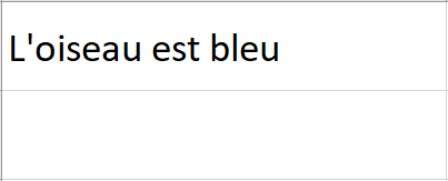 Texte initial de la fonction TROUVE