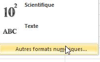 Modifier le format de cellule pour mettre en format date dans Excel - boite de dialogue